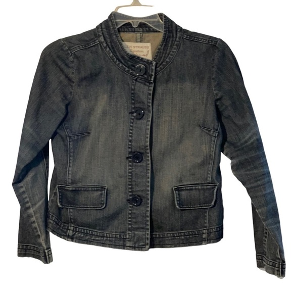 Levi Strauss Signature ladies button up denim jacket. Size Large EUC - Picture 2 of 6